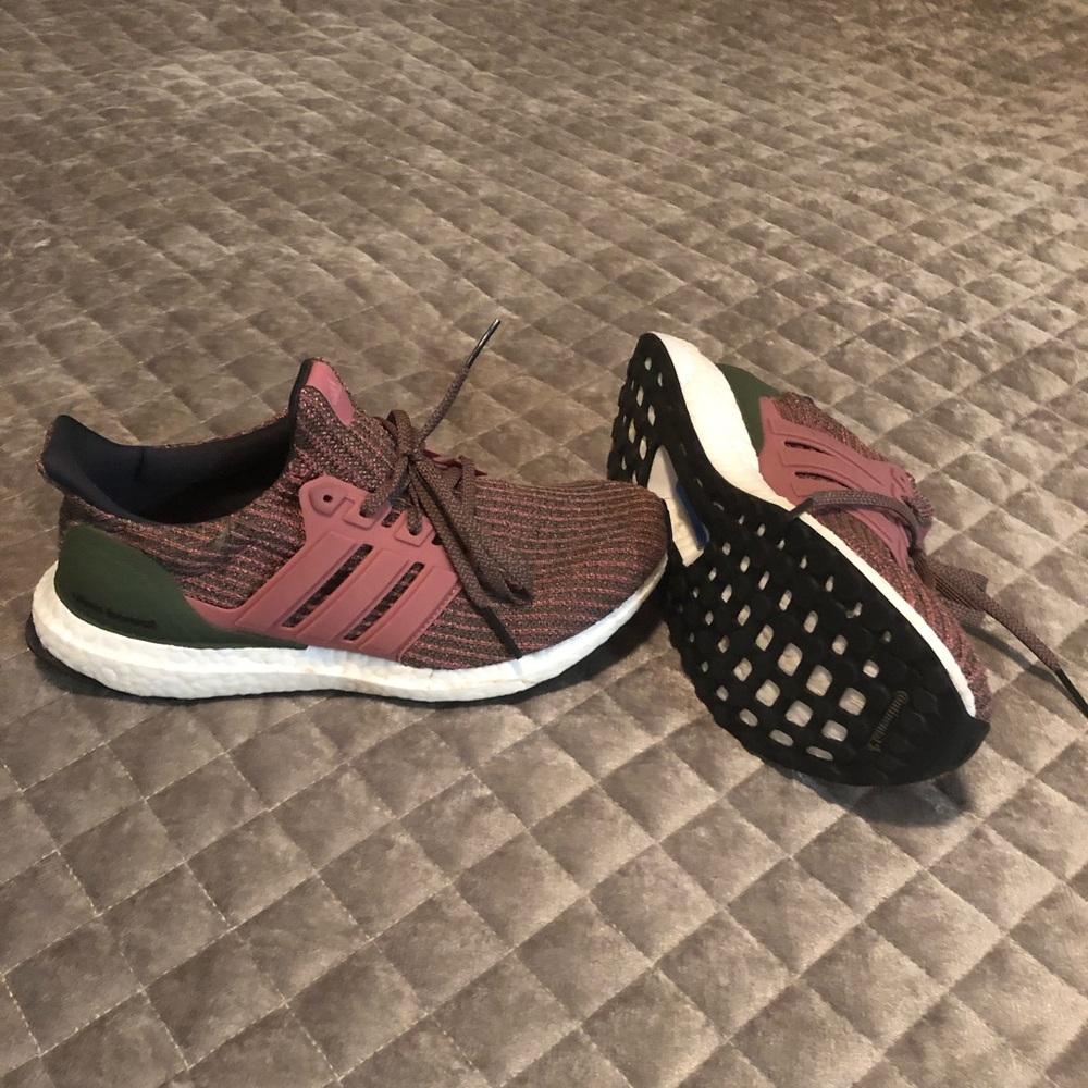 Women’s adidas ultraboost pink green shoes size 8